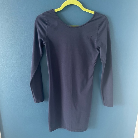 Navy long sleeve dress - Picture 3 of 5